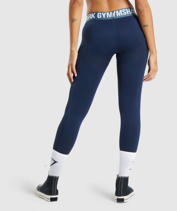 Damske Legíny Gymshark Flex Low Rise Námornícka Modrá | WN9853461